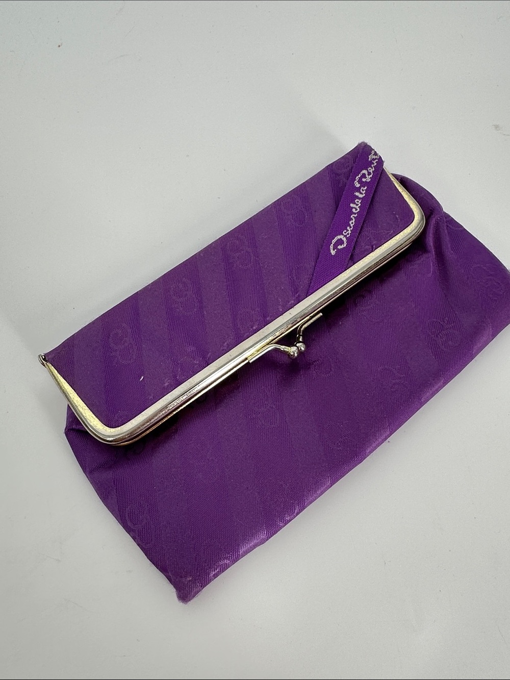 Vintage Oscar de la Renta clutch/makeup pouch